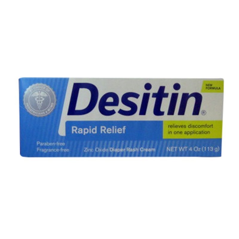 Desitin Rapid Relief Creamy Ointment, 4-Ounce Tube (Pack of 2) - Image 1